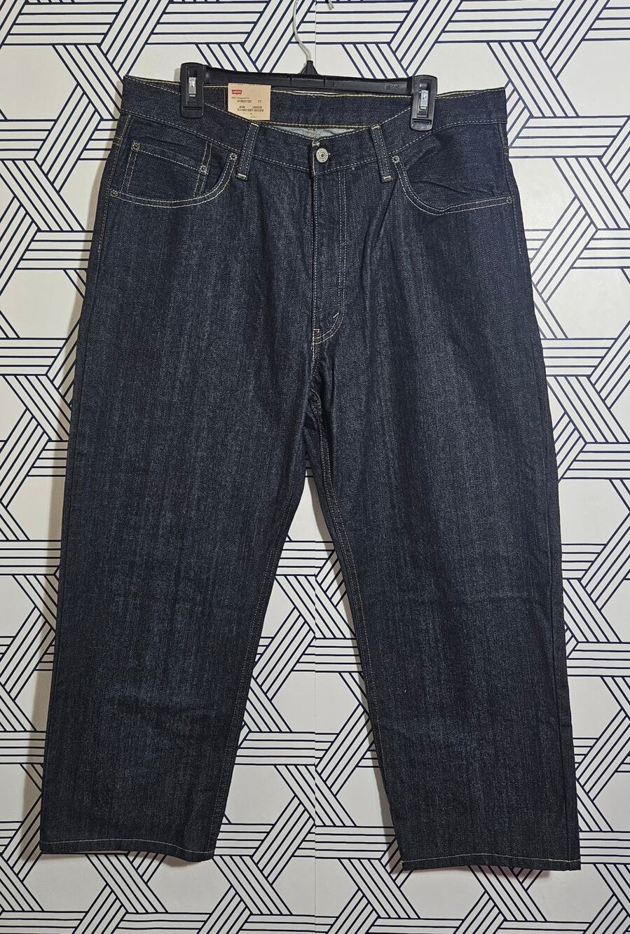 NWT Mens Levi 550 Dark Raw Wash Size 36
